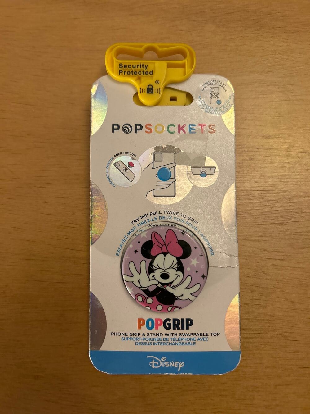 New Popsockets Swappable Top Phone Grip & Stand Disney Minnie Mouse Sparkle